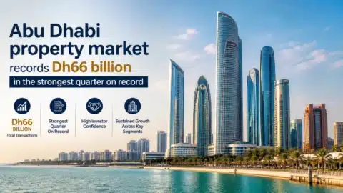 Abu Dhabi property market records Dh66 billion in the strongest quarter on record